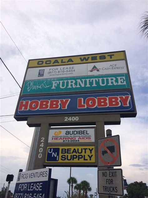 Hobby lobby ocala - If you’d like to speak with us, please call 1-800-888-0321. Customer Service is available Monday-Friday 8:00am-5:00pm Central Time. Hobby Lobby arts and crafts stores offer the best in project, party and home supplies. Visit us in person or online for a wide selection of products! 